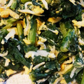 まんまちゃん♪'s cooksnap of when they made しらすと大根抜き菜の卵とじ.