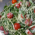 おおなべ's cooksnap of when they made 簡単！水菜とトマトの柚子胡椒マヨサラダ☆.