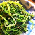 くまのーり's cooksnap of when they made 栄養満点♪豆苗の黒ごま合え★.