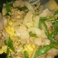 りょぼ's cooksnap of when they made 豚肉とキノコと玉子のポン酢炒め♪.