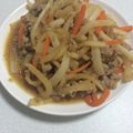 ♡ともか♡'s cooksnap of when they made 節約☆おつまみ☆挽き肉➕大根きんぴら.