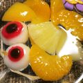 ♥︎yaya♥︎'s cooksnap of when they made ハロウィン♪目玉ギョロリのフルーツポンチ.