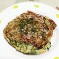 KUMI KUMI's cooksnap of when they made めかぶでﾌﾜﾌﾜお好み焼、時々たこ焼♪.