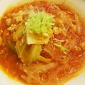クックG7YV8N☆'s cooksnap of when they made コク旨☆鶏ひき肉と春雨のトマトスープ.