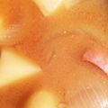 BelleAdam's cooksnap of when they made 美味☆じゃがウィンナーのお味噌汁.