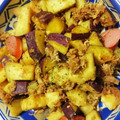 chimozyuri's cooksnap of when they made 簡単！さつまいもとウインナーのカレー炒め.