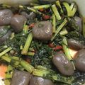 ジラワフ's cooksnap of when they made 大根菜とこんにゃくの味噌炒め.