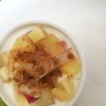 葉っぱ農園's cooksnap of when they made ♡りんごヨーグルト♡.