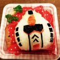 Cathy220's cooksnap of when they made キャラ弁☆簡単☆ガンダム・ザク・ドム.