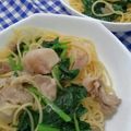 ナラベル's cooksnap of when they made 豚バラ＆ほうれん草のパスタ.