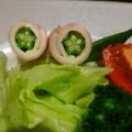 ＲＥＴＳＵＡ．Ｔ's cooksnap of when they made ☆オクラとチーズのハム巻きおつまみ☆.