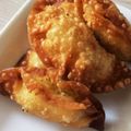 かえぴー。's cooksnap of when they made さつまいもとカボチャの揚げ餃子.
