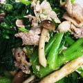 おんやさい's cooksnap of when they made 簡単☆豚と小松菜のサッパリ和え.