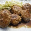 スタイリッシュママ's cooksnap of when they made 鶏つくねの照り焼き✩お弁当に！.