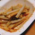 Sac’HiNa's cooksnap of when they made シャキシャキ♬ごぼうのニンニク味噌和え.