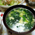 paleaqua's cooksnap of when they made ほうれん草のふわふわ玉子スープ.