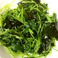 メゾピアノ♯'s cooksnap of when they made 三つ葉とわかめのからし醤油あえ.