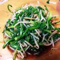 plum172✳︎'s cooksnap of when they made 春菊ともやしのナムル♬.