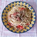 westerly's cooksnap of when they made 〇トマト●なっとう○クリーム●パスタ〇.