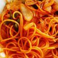 tomkoeh's cooksnap of when they made 簡単！絶品！ナポリタン.