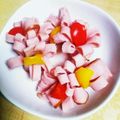 けんけんち's cooksnap of when they made え？楊枝で留めてる！？ハムの花.