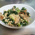 べにあ's cooksnap of when they made ☻大根の葉のにんにく卵とじ☻.