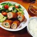 かなきち93's cooksnap of when they made チーズとしそのロール豚かつ.
