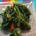 Ma＊Chan's cooksnap of when they made 小松菜とキムチのごま和え.