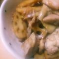 3dreams♡'s cooksnap of when they made ❁鶏肉とレンコンのコチュジャンねぎ炒め.
