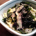 鮎めし♀'s cooksnap of when they made わかめのゆかり和え.