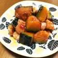 YUKIKI☆'s cooksnap of when they made かぼちゃのスイートチリソース炒め.