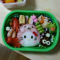 ぴよあいっち's cooksnap of when they made 幼稚園 お弁当 キャラ弁♡キティちゃん.