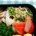 おかあちゃん。's cooksnap of when they made れんこんとベーコンで青海苔炒め.