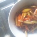 ☆しいたんママ☆'s cooksnap of when they made 竹輪とじゃがいものソースきんぴら.