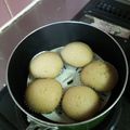 クック3DURJN☆'s cooksnap of when they made 離乳食 きな粉とヨーグルトの蒸しパン★.