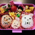 YesYU's cooksnap of when they made すみっコぐらし弁当♡しろくま&とんかつ.