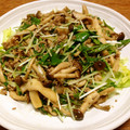 ０２９＝おにく's cooksnap of when they made きのこと水菜の和風サラダ✿.