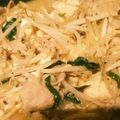 acccany's cooksnap of when they made もやしとニラの豆腐チャンプル♪.