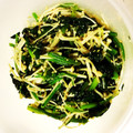 ちいちゃん's cooksnap of when they made ほうれん草とえのきの胡麻和え.