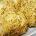 ちょここぁ's cooksnap of when they made めちゃ旨い！しらすとゴマの焼きおにぎり.