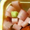 ma___111's cooksnap of when they made ハムときゅうりのお花.