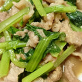 まっか♪'s cooksnap of when they made 簡単！小松菜と豚肉オイスター炒め.