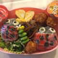 szrskk's cooksnap of when they made テントウムシのキャラ弁当（簡単おにぎり）.