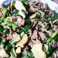 sa420224's cooksnap of when they made 冷めても美味しい牛肉とエリンギのニラ炒め.