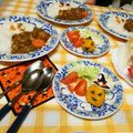 sun9mama's cooksnap of when they made ハロウィン カレーとカボチャサラダ.