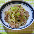river36's cooksnap of when they made 豚こま肉ともやしの炒め物.