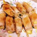 chi★co's cooksnap of when they made 豚薄切り肉のさつまいもとチーズの肉巻き.