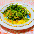 みんとこ's cooksnap of when they made 豆苗とさきいかのガーリック炒め.