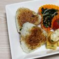 アクセル☆'s cooksnap of when they made ✣　チーズ醤油　焼きおにぎり　✣.