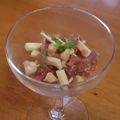 i_yokan's cooksnap of when they made まぐろと梅とチーズの和え物.